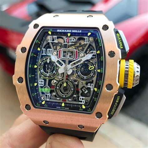 richard mille rose gold price|richard mille watch cost.